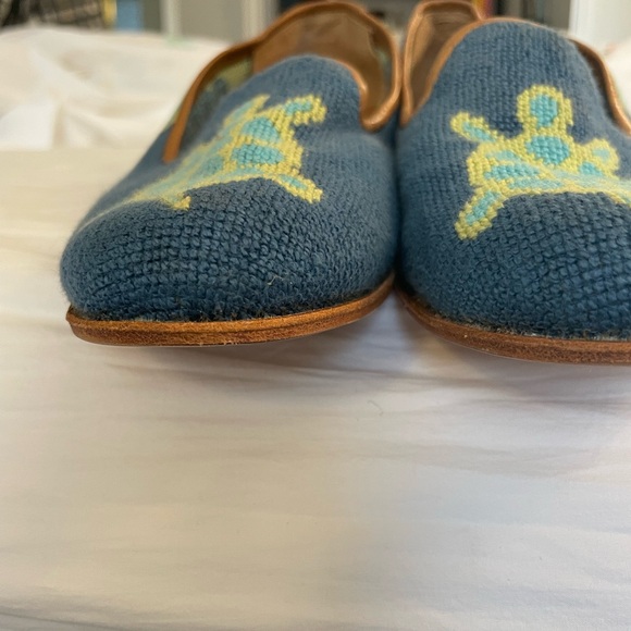 Stubbs & Wootton Blue Turtle Loafers - Picture 4 of 7